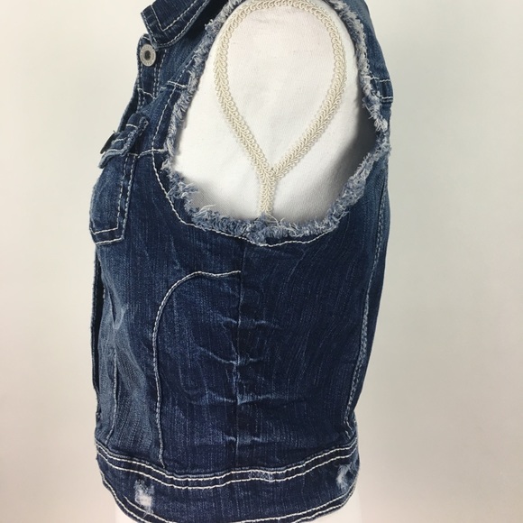 Amethyst sleeveless jean jacket - Picture 3 of 8